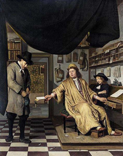 A Notary in His Office, Job Adriaenszoon Berckheyde